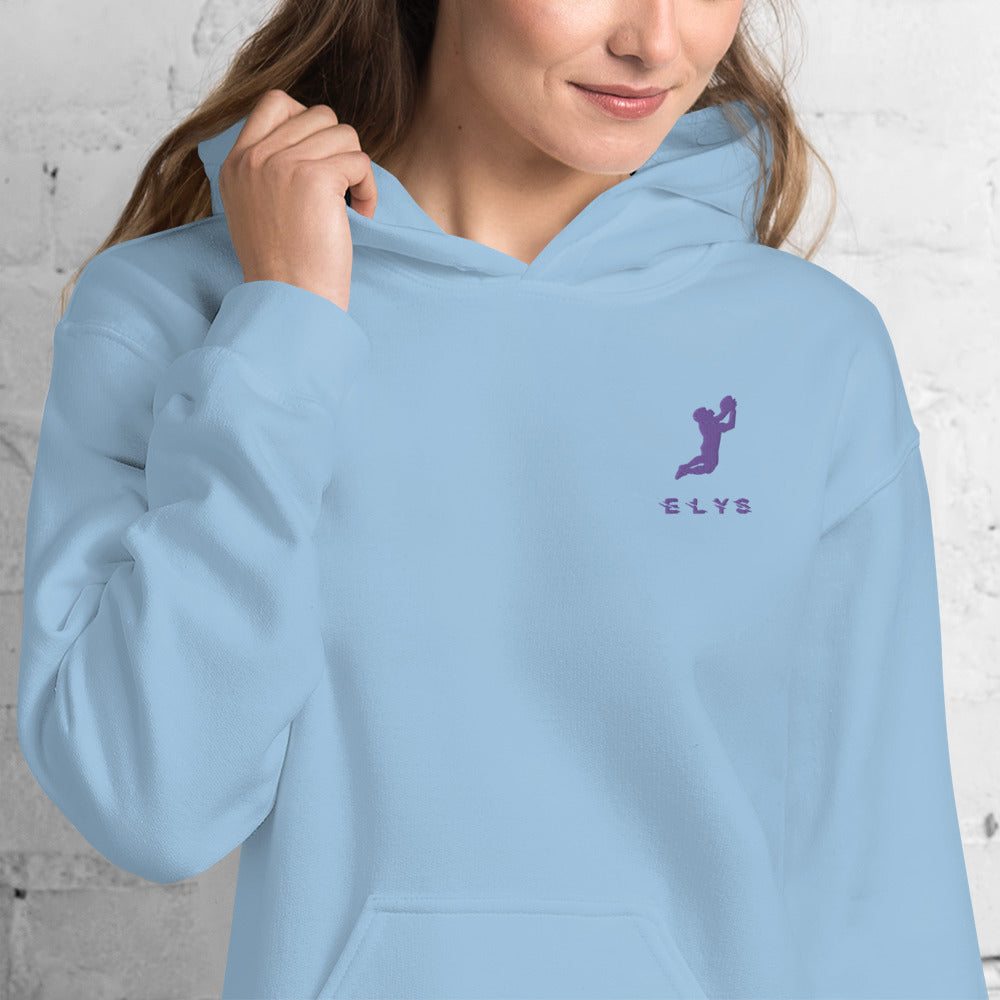 Sweat à capuche ELYS Femme logo Violet