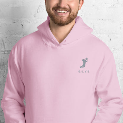 Sweat à capuche ELYS Homme logo Argenté