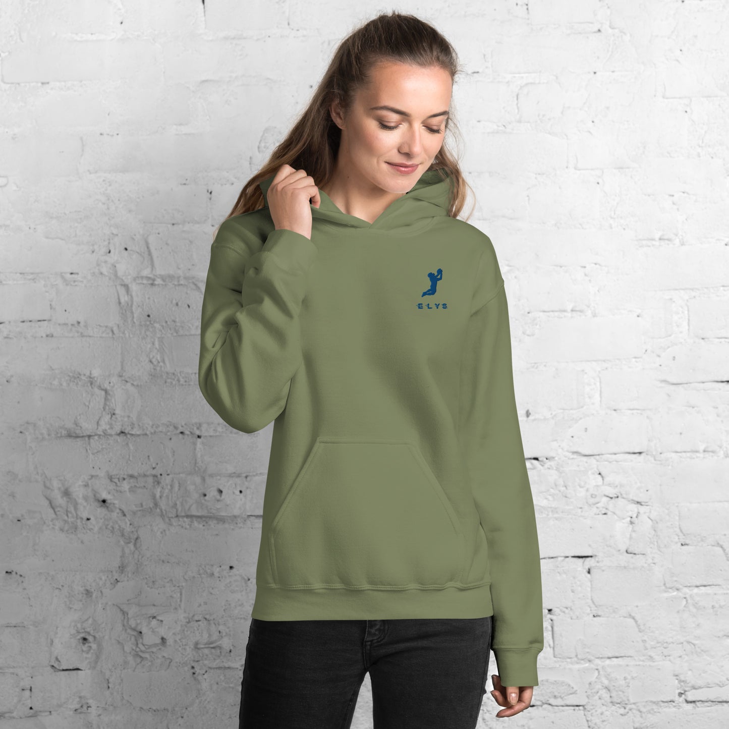 Sweat à capuche ELYS Femme logo Bleu Foncé