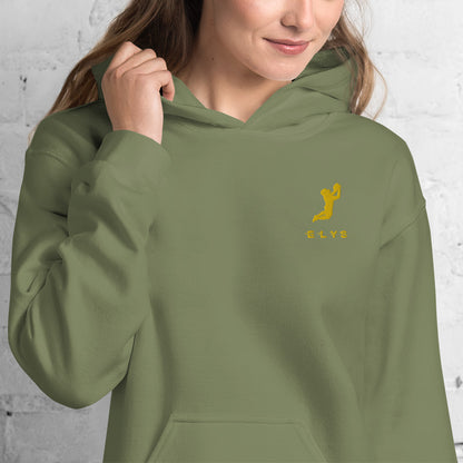 Sweat à capuche ELYS Femme logo Jaune