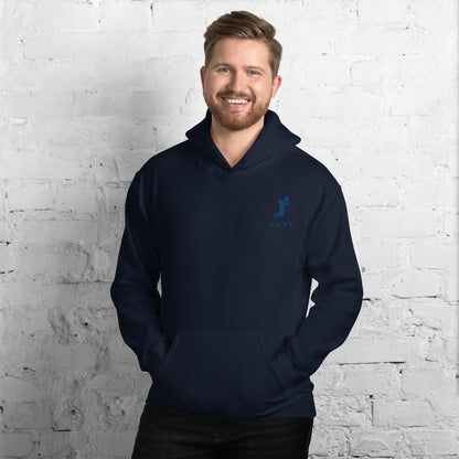 Sweat à capuche ELYS Homme logo Bleu Foncé