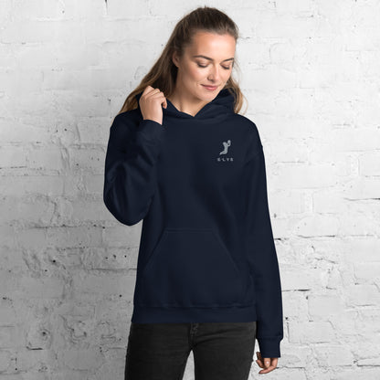 Sweat à capuche ELYS Femme logo Argenté