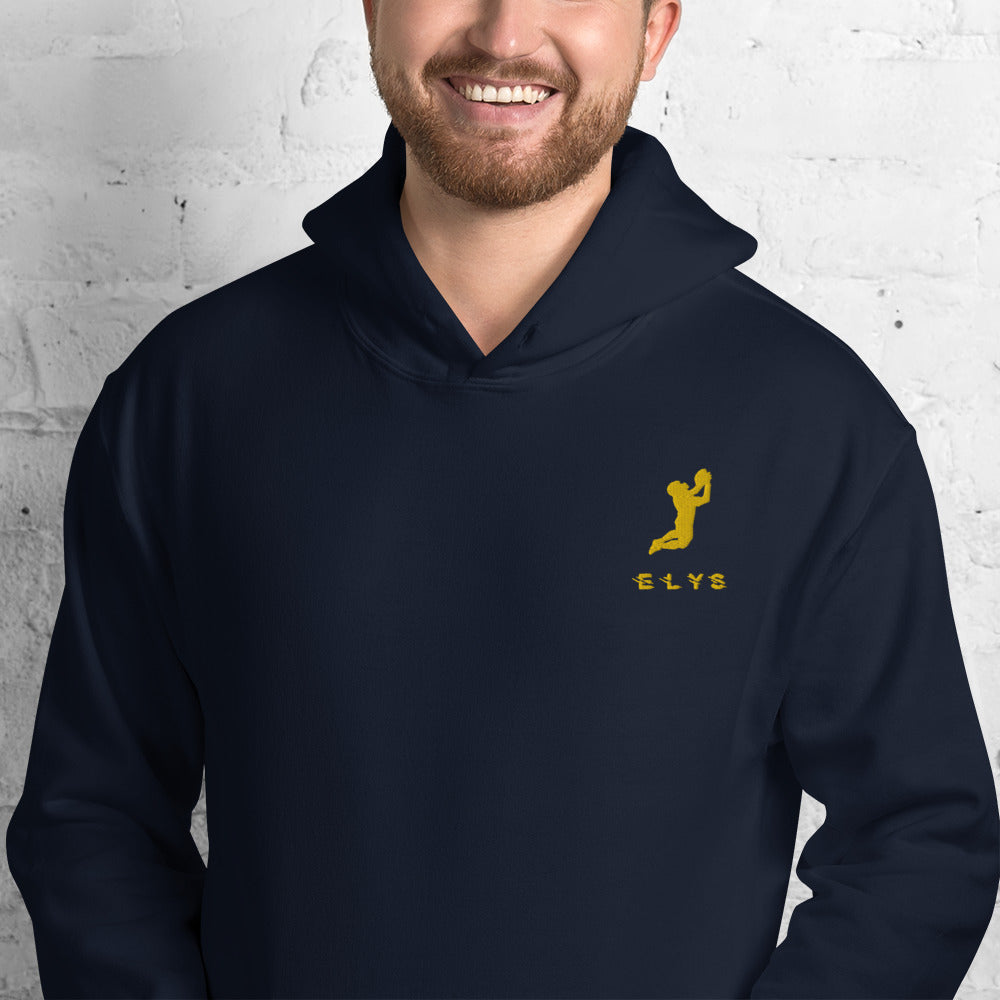 Sweat à capuche ELYS Homme logo Jaune