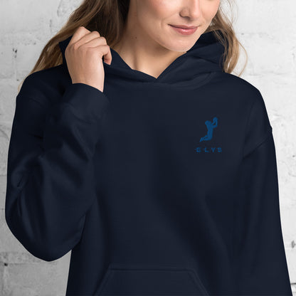 Sweat à capuche ELYS Femme logo Bleu Foncé