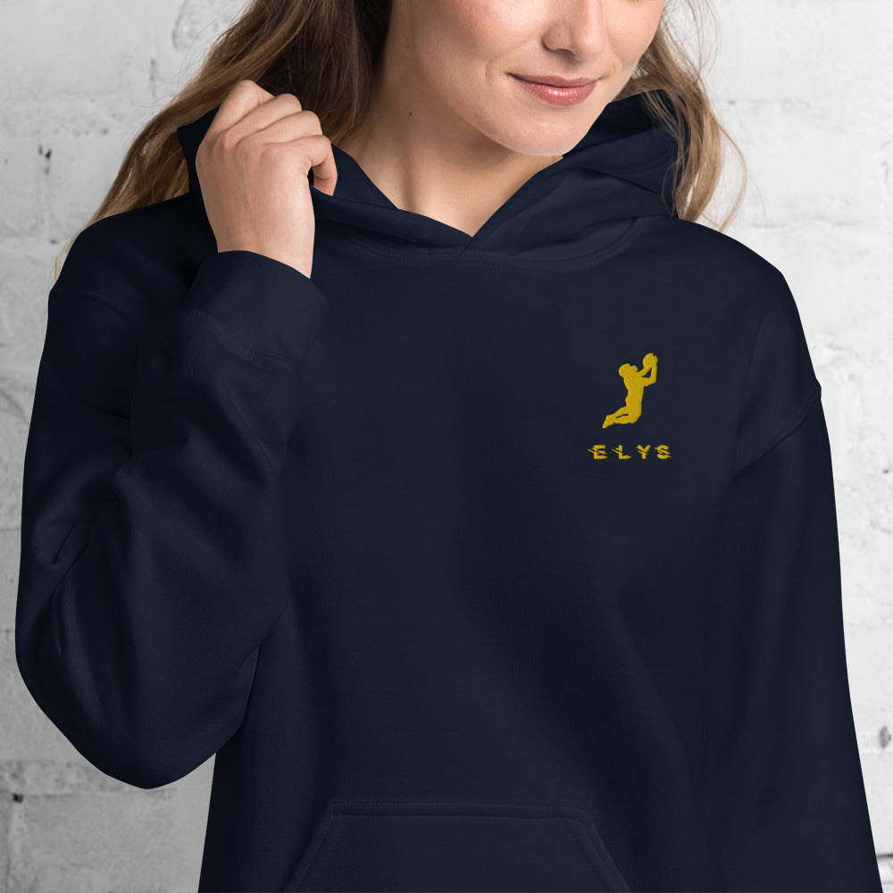 Sweat à capuche ELYS Femme logo Jaune