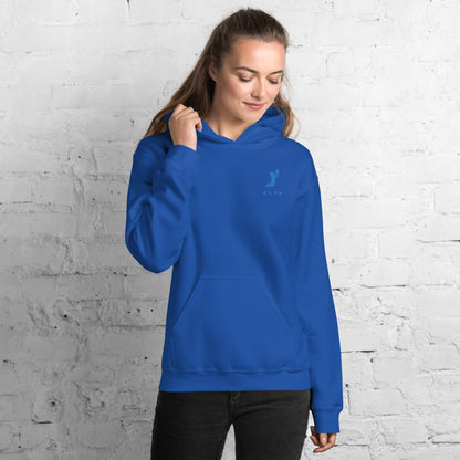 Sweat à capuche ELYS Femme logo Bleu Clair