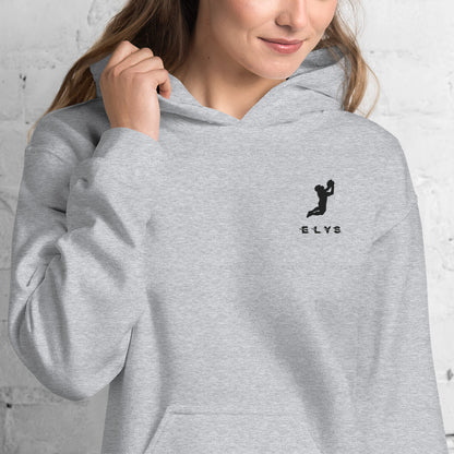 Sweat à capuche ELYS Femme logo Noir