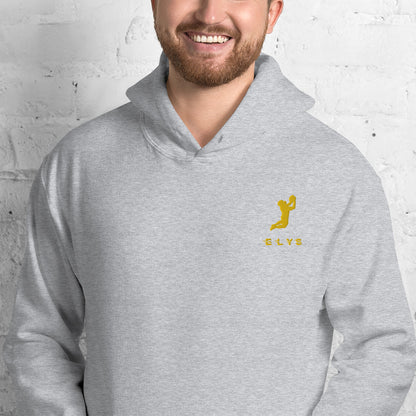 Sweat à capuche ELYS Homme logo Jaune