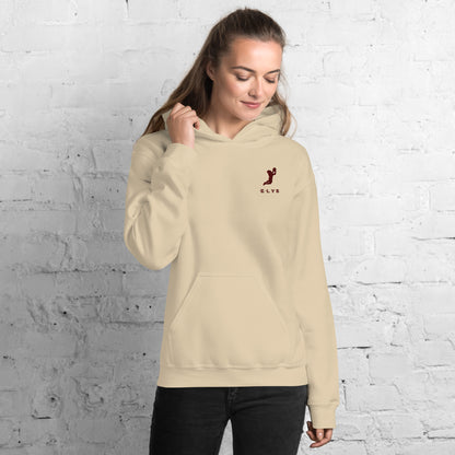 Sweat à capuche ELYS Femme logo Bordeaux