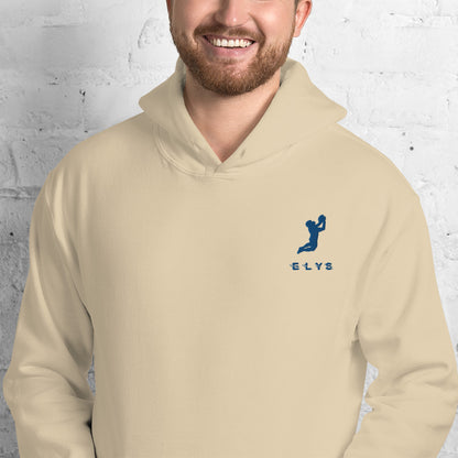 Sweat à capuche ELYS Homme logo Bleu Foncé