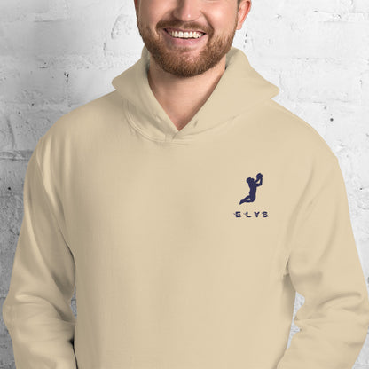 Sweat à capuche ELYS Homme logo Bleu Navy