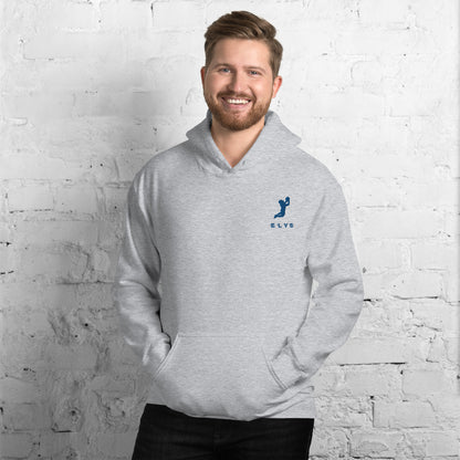 Sweat à capuche ELYS Homme logo Bleu Foncé