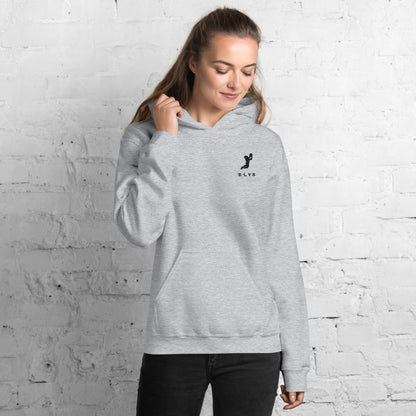 Sweat à capuche ELYS Femme logo Noir