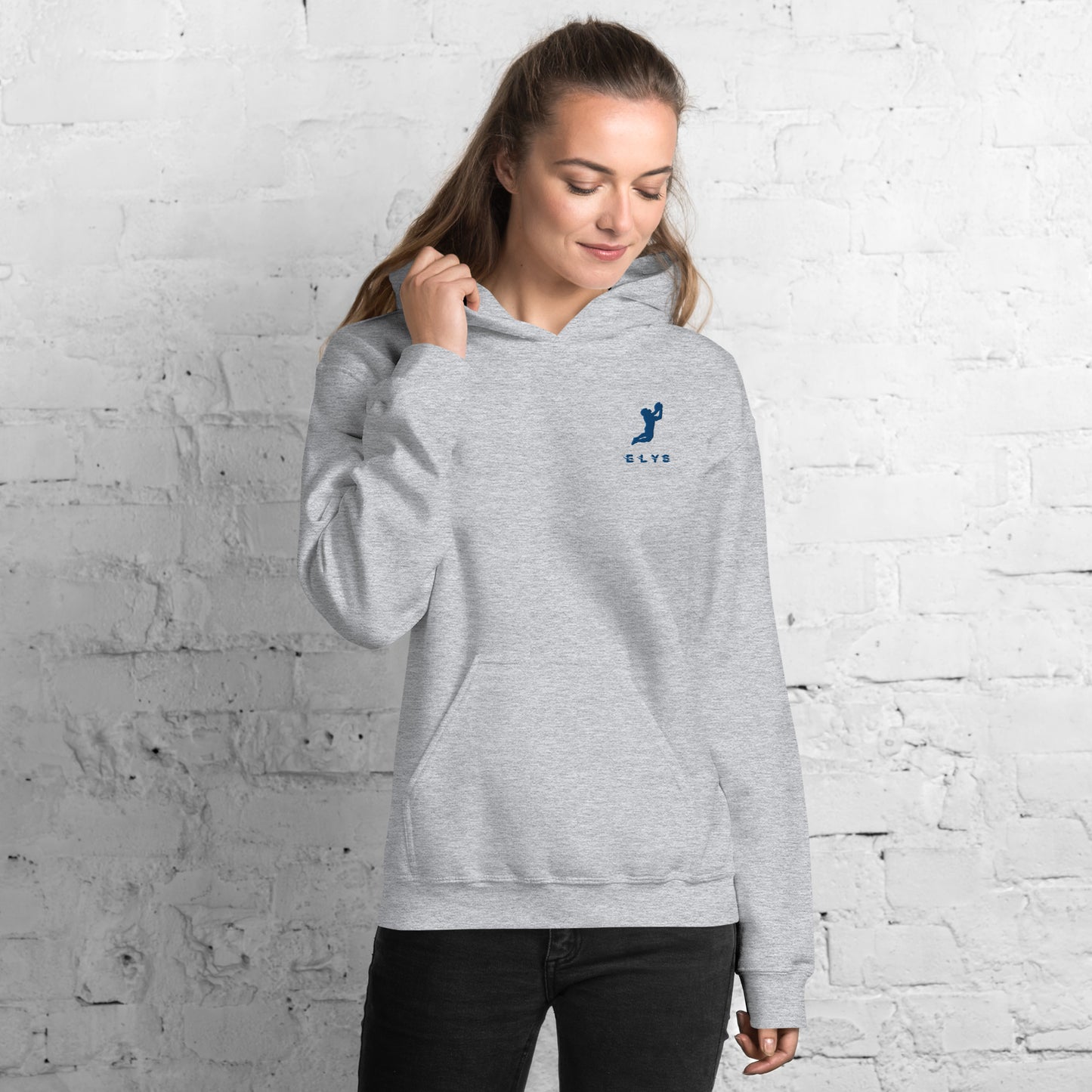 Sweat à capuche ELYS Femme logo Bleu Foncé