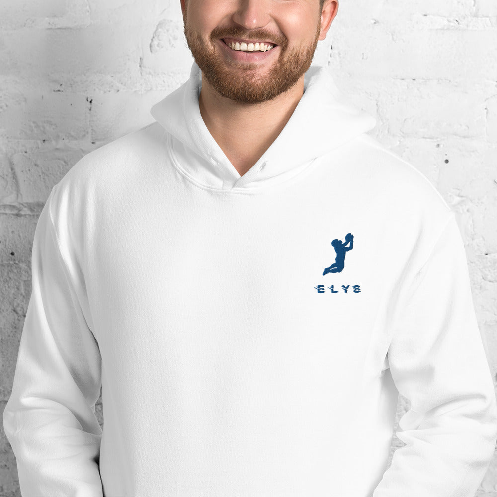 Sweat à capuche ELYS Homme logo Bleu Foncé