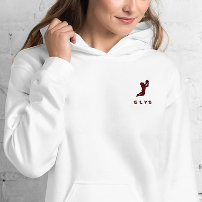 Sweat à capuche ELYS Femme logo Bordeaux