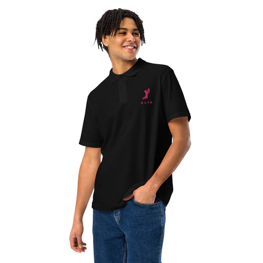 Polo ELYS Homme logo Rose