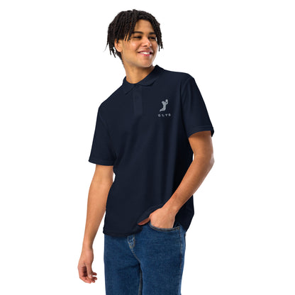 Polo ELYS Homme logo Argenté