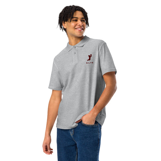 Polo ELYS Homme logo Bordeaux