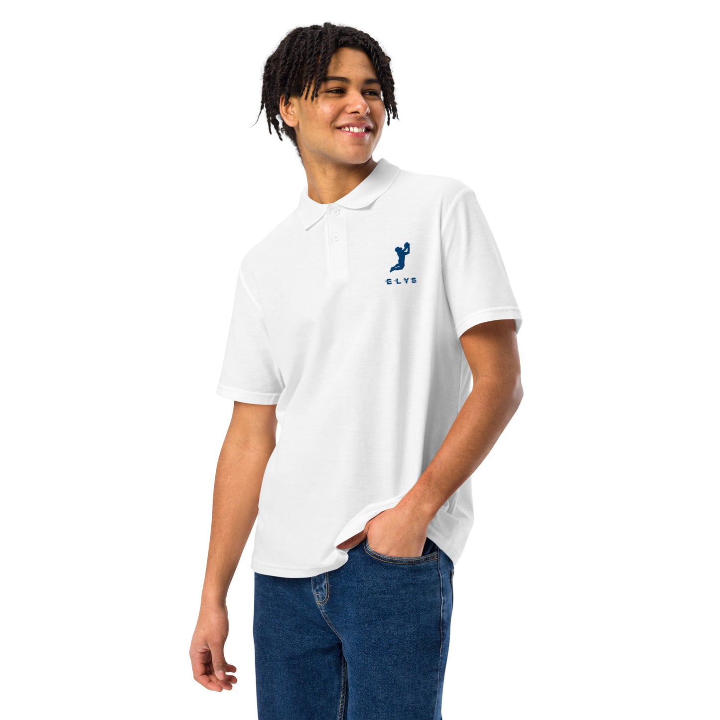 Polo ELYS Homme logo Bleu Foncé